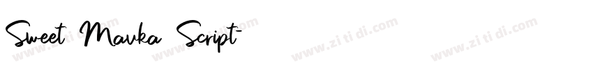 Sweet Mavka Script字体转换 Sweet Mavka Script字体转换